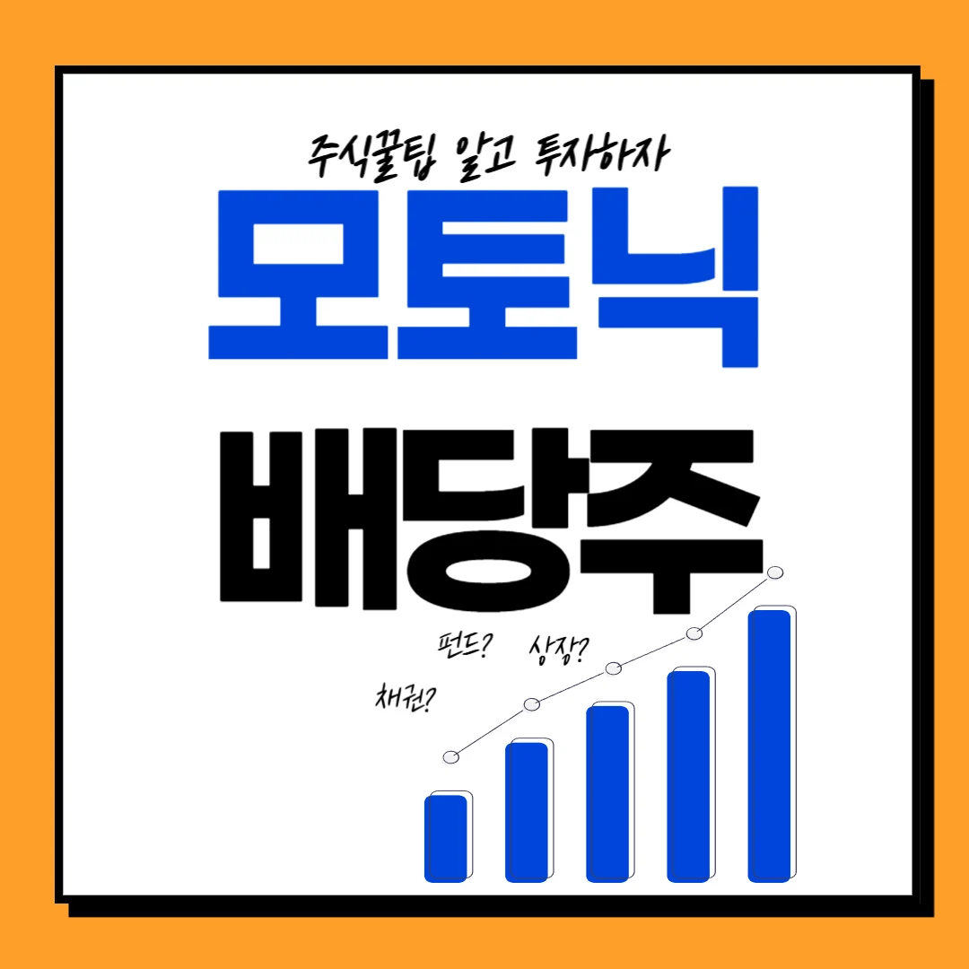 모토닉 배당금, 배당락일, 배당일, 배당투자 전략